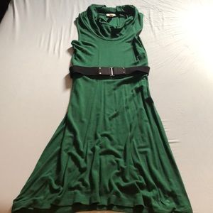 Emerald green dress